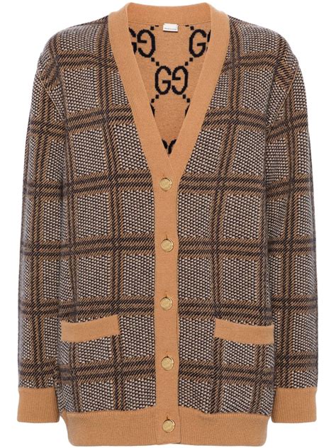 gucci gold cardigan|Gucci reversible cardigan.